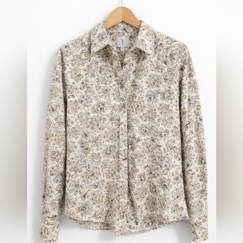✨ CWC Floral Button-Up Blouse – Size Large ✨ - Picture 2 of 10